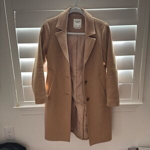 Abercrombie & Fitch Wool Blend Dad Coat